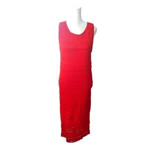 7th Avenue Design Studio New York & Company Burnt Orange Knit Dress Size M